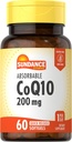 Sundance CoQ10 200mg Softgels Silencio 60 Conde Silencio con Black Pepper Extract ← No Gluten Suplemento gratuito