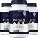 rize labs - BrainSync Capsules – Daily Focus & Clarity Formula with a Balanced Blend for Alertness and Memory Support ¦ Easy-to-Take Pills for Everyday Use (180 Capsules)