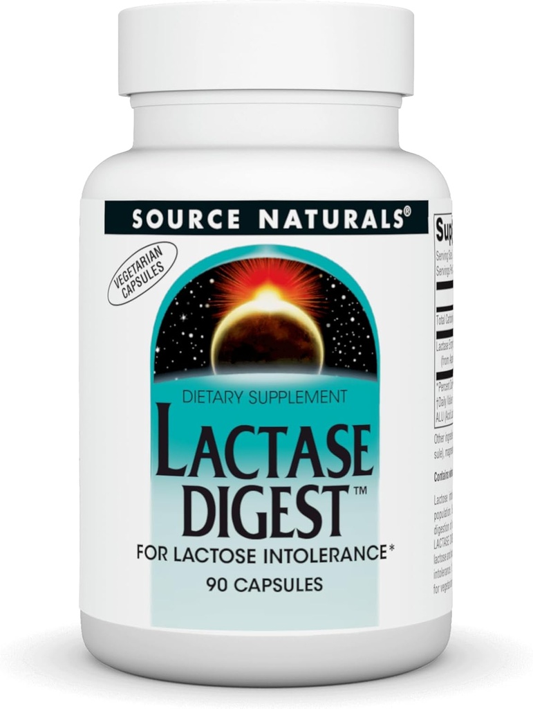 Fuente Naturals Lactase Digest, for Lactose Intolerance* - 90 Capsules