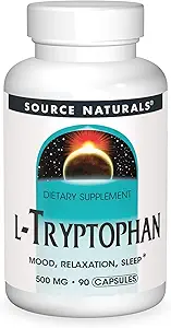Fuente Naturales: L-Tryptophan, 500 mg 90 caps