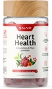 Ajustar suplementos de salud cardíaca, suplementos de circulación sanguínea, suplementos CoQ10 de salud cardíaca, suplemento de flujo sanguíneo, azúcar libre, 60 gummies