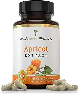 Florida Farmacia Herbal, Suplemento de Apricot Capsules 10:1 (360 cápsulas) 500 mg por cápsula, 1000 mg Servir (Pack of 3)