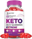 Laboratorios Justificados Resultados Ripped Keto ACV Gummies Extreme 2000MG Resultados Ripped Keto Gummies Apple Sider Vinegar Formulado con Pomegranate Beet Juice Powder B12 Vegan Non GMO 60 Gummys