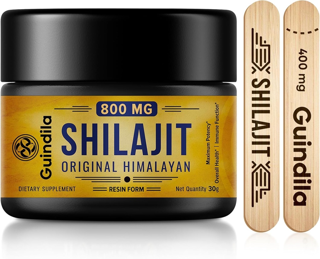800mg Shilajit Supplement-Shilajit Pure Himalayan Organic Shilajit Resin with Maximum Potency,Original from Himalayan with 85+Trace Minerals& Fulvic Acid for Focus& Energy,Immunity,30 Grams