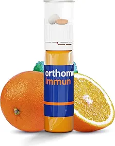 Orthomol Immun Vial, Daily Liquid Immune Support Supplement, 7-Day Supply, Incluye vitaminas A, B, C, D, E, Zinc & Iodine, Premium Formula for Enhanced Immune Defense & General Vitality