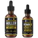 HERBIFY Bundle - Mullein Leaf Extracto &amp; Vitamina D3 - Soporte respiratorio &amp; Immune Boost