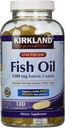 Kirkland Firma Enteric Coated Fish Oil Omega 3 1200 MG Fish Oil, 684 MG de Omega 3 Fatty Acids, 180 softgels