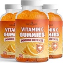 NUEVO AGE Vitamina C Gummies Naranja Vitamina C Gummy - Apoyo Sistema de Inmunidad Saludable - Vegetariano Sin Gluten (180 Gummies)