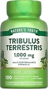 La verdad de la naturaleza Tribulus Terrestris for Men TEN 1000mg ANTE Capsules TENIDO NO GMO &amp; Gluten Suplemento gratuito