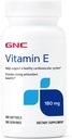 Suplemento GNC de vitamina E 200mg, soporta un sistema cardiovascular saludable, 100 servicios