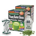 Yamamoto Kanpoh YAMAKAN Joven Barley Grass Powder, Grass Juice Rich en Minerales, Vitaminas " Proteína de base vegetal para Hombres Mujer, Barley Grass Juice Powder de Japón, No GMO 88 Portable Sachets