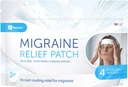 Migraine Relief Patch, Cooling Patches for Migraine, Fever, Hormone, & Headaches, Mess &amp; Odor-Free Hydrogel Cooling, Made in The USA, 1 Pack (4 x Patches) Blanco