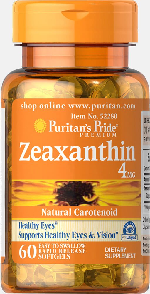 El orgullo de Puritan Zeaxanthin 4 mg-60 Softgels