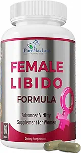 Female Libido Formula, Advanced Virility Supplement for Women with Epimedium Horny Goat Weed, Maca, Tribulus, Ginseng for Desire, Energy, Non-GMO, 60 Capsules