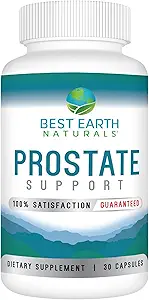 Best Earth Naturals Prostate Support Supplement for Hombre - Prostate Support - 30 Day Supply