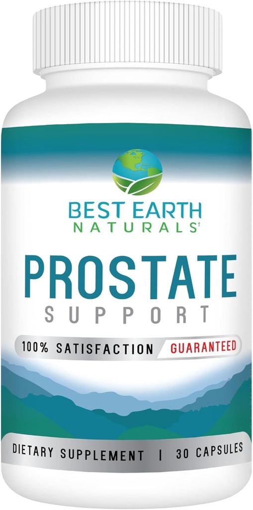 Best Earth Naturals Prostate Support Supplement for Hombre - Prostate Support - 30 Day Supply