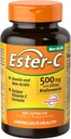 American Health Ester-C with Citrus Bioflavonoids Capsules - Gentle On Stomach, Non-Acidic Vitamin C - 500 mg, 60 Servings, 120 Conde