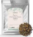 Starwest Botanicals Organic Chamomile Flowers Whole - Dried Loose Leaf Herb for Tea, Herbal Lotions, " Baking, Fuente de Egipto, Certified Kosher, Non-GMO - Bulk 1 lb Bag