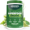 Verdes+ Orgánica RAW Superfood Powder, Super Blend Immune Support, Morning Kick, Energy Boost, Nutrition Vibrant Health, Dietary Supplement, Vegan Soy/Dairy/Gluten Free(8.46oz)