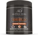Shield Alergy Immune Support Supplement for Dogs by Alpha Dog Nutrition - 7 Nutritional Mushroom Powder Complex + Vitamina C to Boost Immunity - Up to 120 Servings for Small Breed Dogs, 108g