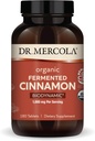 Dr. Mercola Biodynamic Organic Fermented Cinnamon - Supports Metabolic Health - High-Flavonoid Cinnamon Extract - USDA Organic, Non-GMO, Gluten-Free &amp; Soy-Free - 180 Tablets