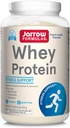 Jarrow Formulas Whey Protein con 18 g de Protein, 3.8 g de BCAAs, " Glutamina, Suplemento dietético para la función muscular " Apoyo a la recuperación, 32 oz Vanilla Flavored Powder, Aproximadamente 36 Day Supply