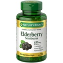 Suplemento de hierbas Bounty Sambucus de la naturaleza, Softgels de liberación rápida, 630 mg por ser, 120 Conde