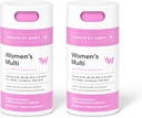 Salud por Habit Womens Multi Suplemento 2 Pack (120 cápsulas) - 23 Vitaminas y Minerales Esenciales, Apoya Salud General &amp; Bienestar, No GMO, Libre de Azúcar (2 Pack)
