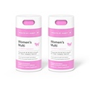 Salud por Habit Womens Multi Suplemento 2 Pack (120 cápsulas) - 23 Vitaminas y Minerales Esenciales, Apoya Salud General &amp; Bienestar, No GMO, Libre de Azúcar (2 Pack)