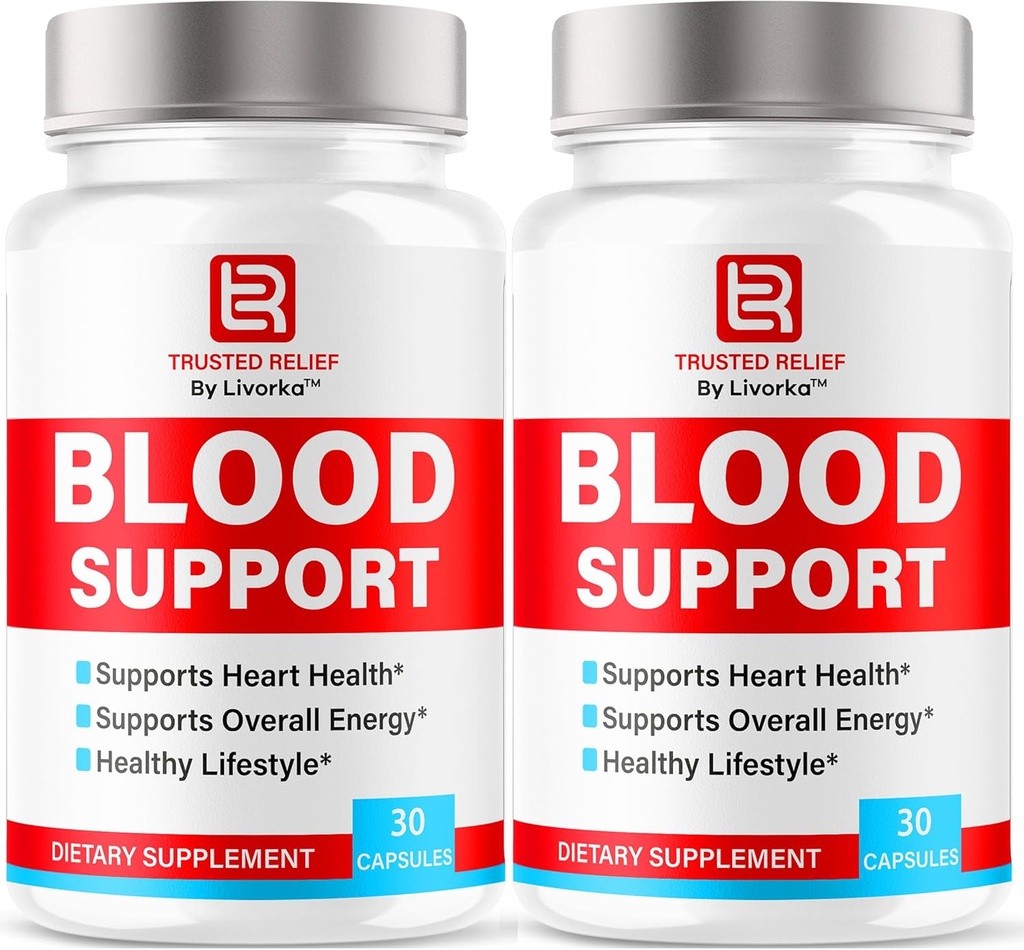 (2 Pack) Cápsulas de Apoyo a la Sangre de Alivio Fideicomiso OficialRelieve Sangre Pills, Alivio Natural Fideicomiso Avanzado Premium Fórmula Wellness &amp; Overal Health, 60 Cápsulas para 2 Meses