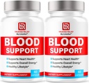 (2 Pack) Cápsulas de Apoyo a la Sangre de Alivio Fideicomiso OficialRelieve Sangre Pills, Alivio Natural Fideicomiso Avanzado Premium Fórmula Wellness &amp; Overal Health, 60 Cápsulas para 2 Meses