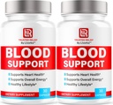(2 Pack) Cápsulas de Apoyo a la Sangre de Alivio Fideicomiso OficialRelieve Sangre Pills, Alivio Natural Fideicomiso Avanzado Premium Fórmula Wellness &amp; Overal Health, 60 Cápsulas para 2 Meses