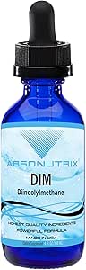 Absonutrix DIM (Diindolylmetano) Extracto 593 mg, 4 Oz Bottle, 200 Potent Servings, Third-Party Tested Drops, Quick Absorption, Gluten-Free, Third-Party Tested, GMP-Certified, Non-GMO, Made in USA
