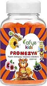kids PRONEZYA Immune System Booster Gummies with Animal Shaped - Immune System Support Vitamins Supplement for Adults & Kids Propolis, Echinacea, Vitamin C, Elderberry, 5000mg-30 count(Pack of 1)