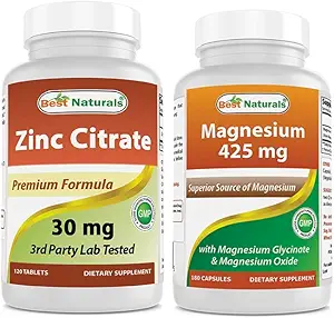 Citrato de zinc 30 mg &amp; glinato de magnesio 425 mg