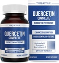 Quercetin Complete® Quercetin Phytosome with 50X Higher Absorption, Clinically Proven & Patented Quercefit – Most Effective Form of Quercetin – Enhanced with Bromelain, Zinc & Vitamin C (60 Capsules)