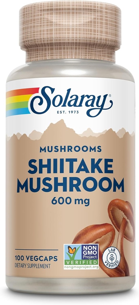 SOLARAY Shiitake Mushroom 600 mg