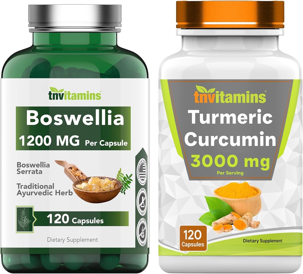Boswellia Serrata &amp; Turmeric Curcumin with Black Pepper