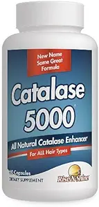 Rise-N-Shine Catalase Supplement 5000 - Powerful Antioxidant Enzyme for Hair Health Support - Hair Supplements for Strong Hair - 60 Capsules (30-Day Supply)
