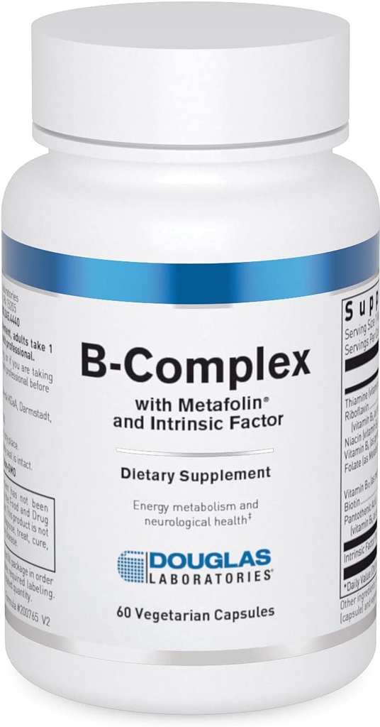 Douglas Laboratories B-Complex w/Metafolin ← Complemento B de Apoyo a las células sanguíneas, las hormonas y el sistema nervioso*