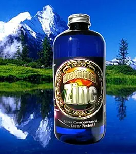 Minerales de la montaña de plata Zinc líquido concentrado mineral 16 Oz. 240 PPM
