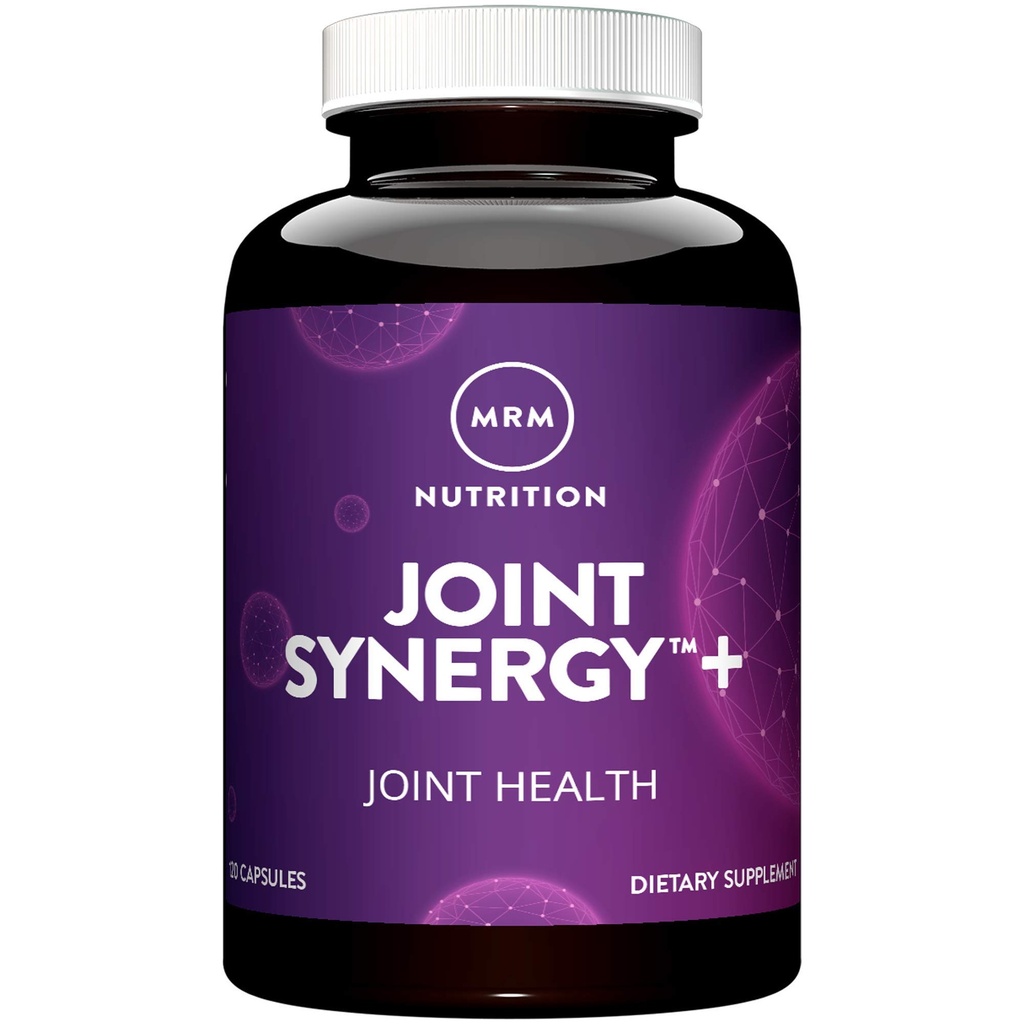 MRM Joint Synergy + Joint Health Supplement - For Women & Men - with Glucosamine, Chondroitin, MSM, Turmeric & Collagen, Healthy Mobility Support, Aids Flexibility & Comfort, Glutenâ€‘Free - 60 Servings