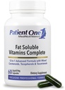 Patient One Fat Soluble Vitamins Complete | Supplement to Support Whole-Body Wellness* | with Vitamins A, D, E, K, Carotenoids and More | 60 Capsules