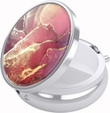 Nipichsha Pill Box, Small Pill Case for Purse & Pocket, Cute Travel Medicine Organizer, Portable Medicine Container Holder to Hold Vitamins, Medication, Fish Oil &amp; Supplements, Red Marble