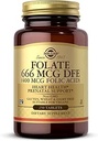 Solgar Folate 666 mcg DFE (Folic Acid 400 mcg) - 250 Tablets - Prenatal Support - Non-GMO, Vegan, Gluten Free, Dairy Free, Kosher - 250 Servings