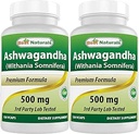 Mejores Naturales Ashwagandha Extracto 500 Mg 120 Capsules (Pack of 2)