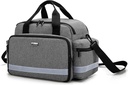 Trunab Home Bolsa de la salud Bolsa de la enfermera Medical Bag Organizador con manija y manija del hombro para visitar el hogar
