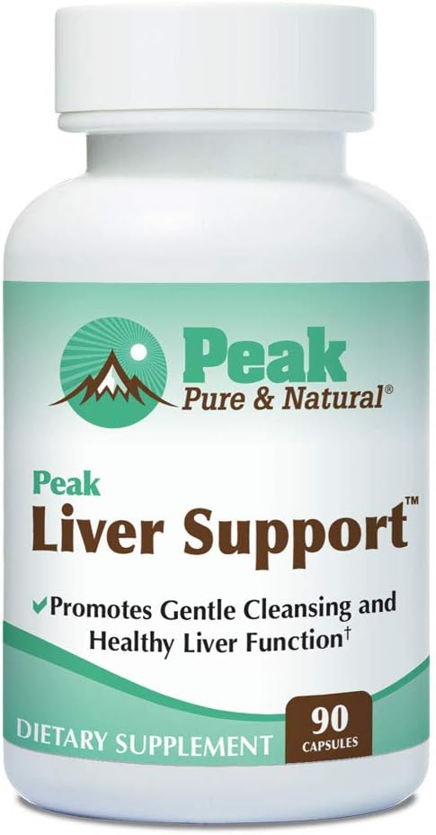 Peak Pure " Natural Peak Liver Support Milk Thistle Based Liver Support Supplement TEN Liver Cleanse and Detox TEN 90 Capsules