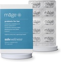 Solv Wellness Māge Probiótico para Ella, Prebióticos y Probióticos Femeninos Blend Suplementos Nutricionales para Equilibrio Digestivo, Vaginal PH, Apoyo a la Salud del Tracto urinario, 30 cápsulas
