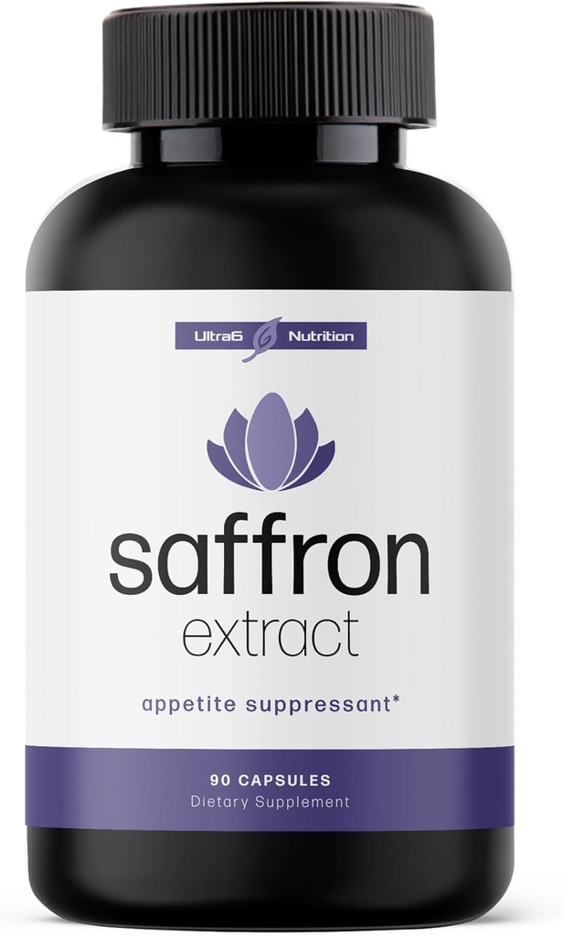 Extracto de Saffron Puro - Appetite Suppressant for Weight Loss Women &amp; Hombre - Natural Hambre &amp; Control de Craving Suplemento - Saffron Supplements for Energy & Mood Lift - 90 Capsules - Made in USA